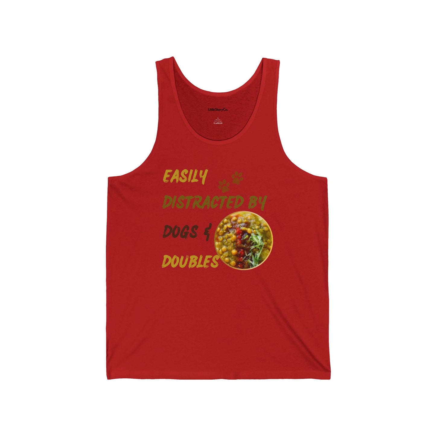 Easily Distracted by Dogs & Doubles Unisex Tank - Little Story Co.