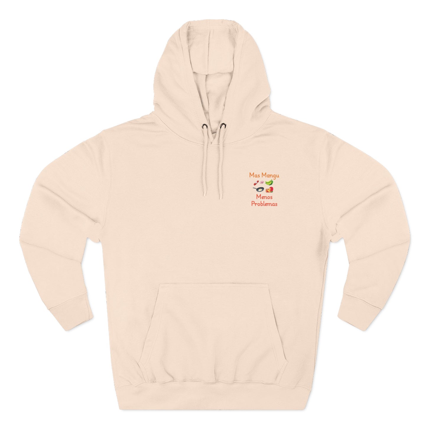 'Mas Mangú Menos Problemas', Funny Dominican Tropical Fleece Hoodie - Little Story Co.