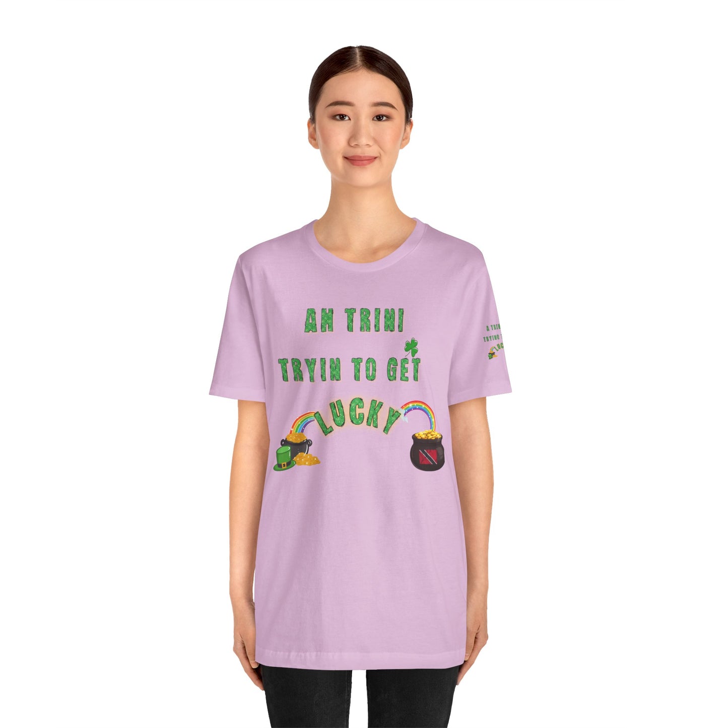 St. Patrick's Day Trinidad culture Unisex Tee - "A Trini Is Trying To Get Lucky" - Little Story Co.