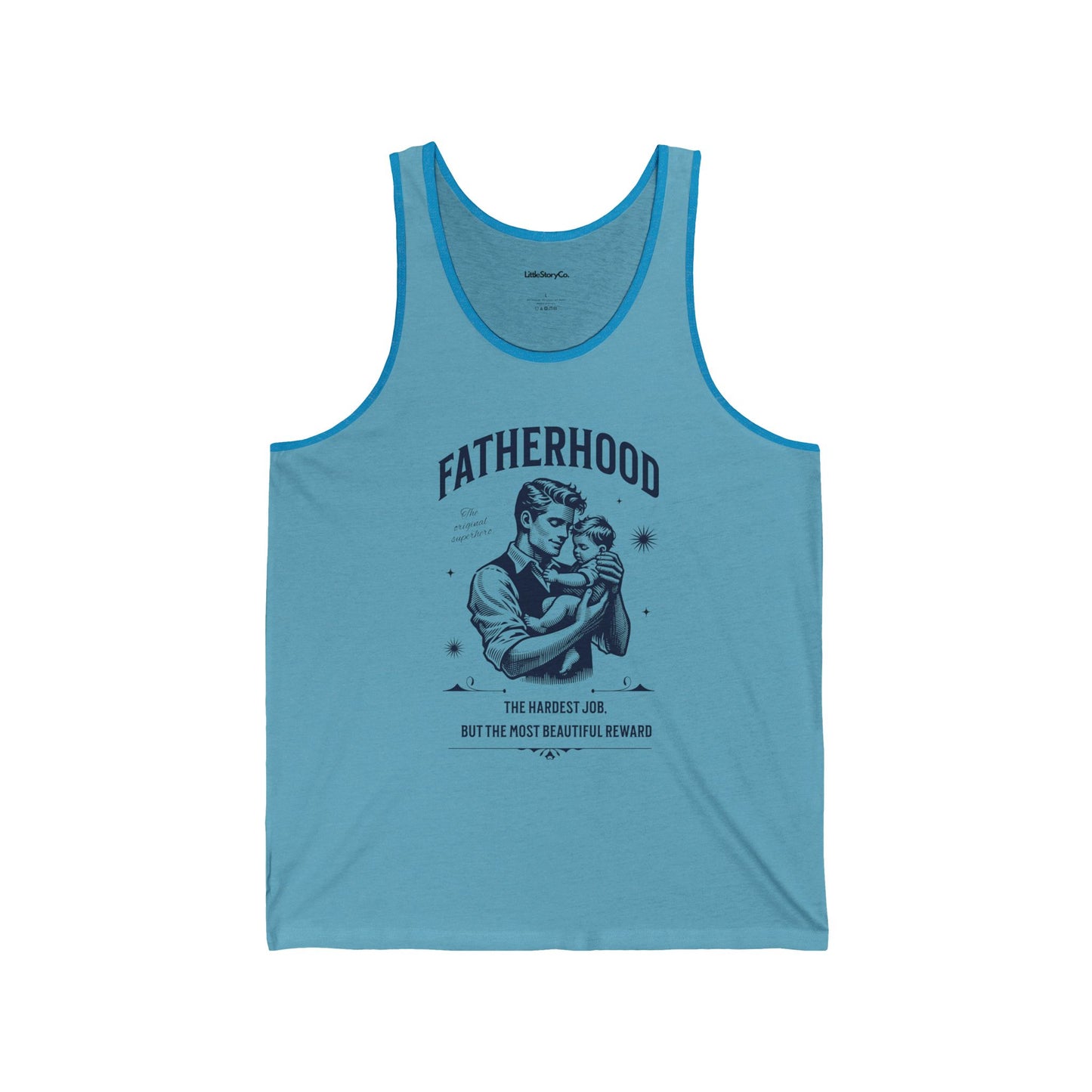 Fatherhood Unisex Jersey Tank - Celebrate the Best Job Ever - Little Story Co.