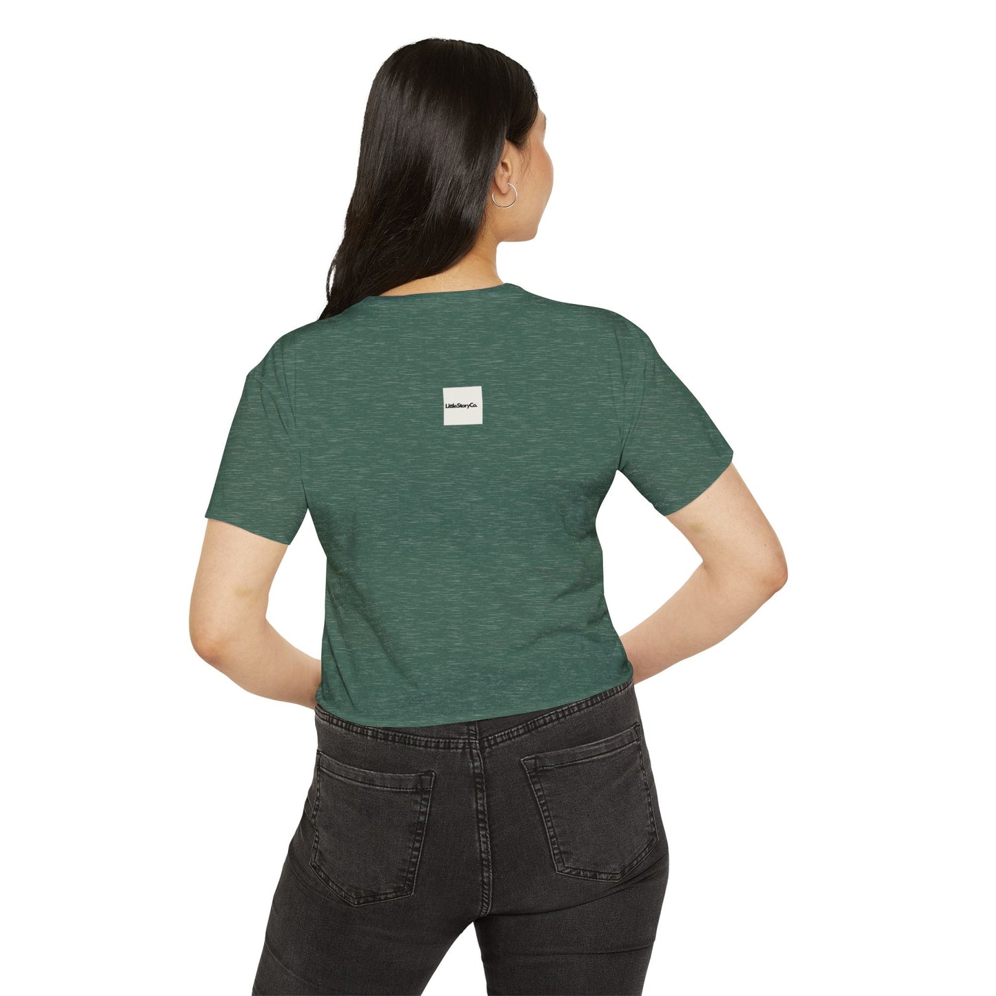 Women's Festival Crop Top - Liming and Bacchanal Logo - Little Story Co.