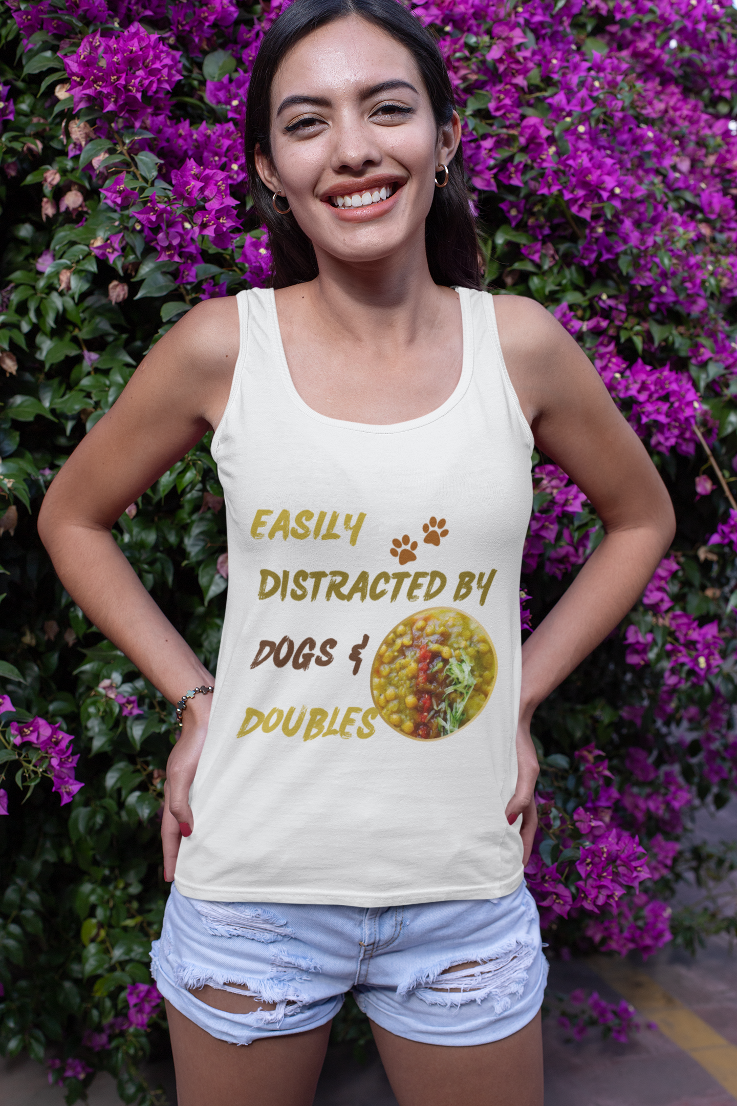 Easily Distracted by Dogs & Doubles Unisex Tank - Little Story Co.