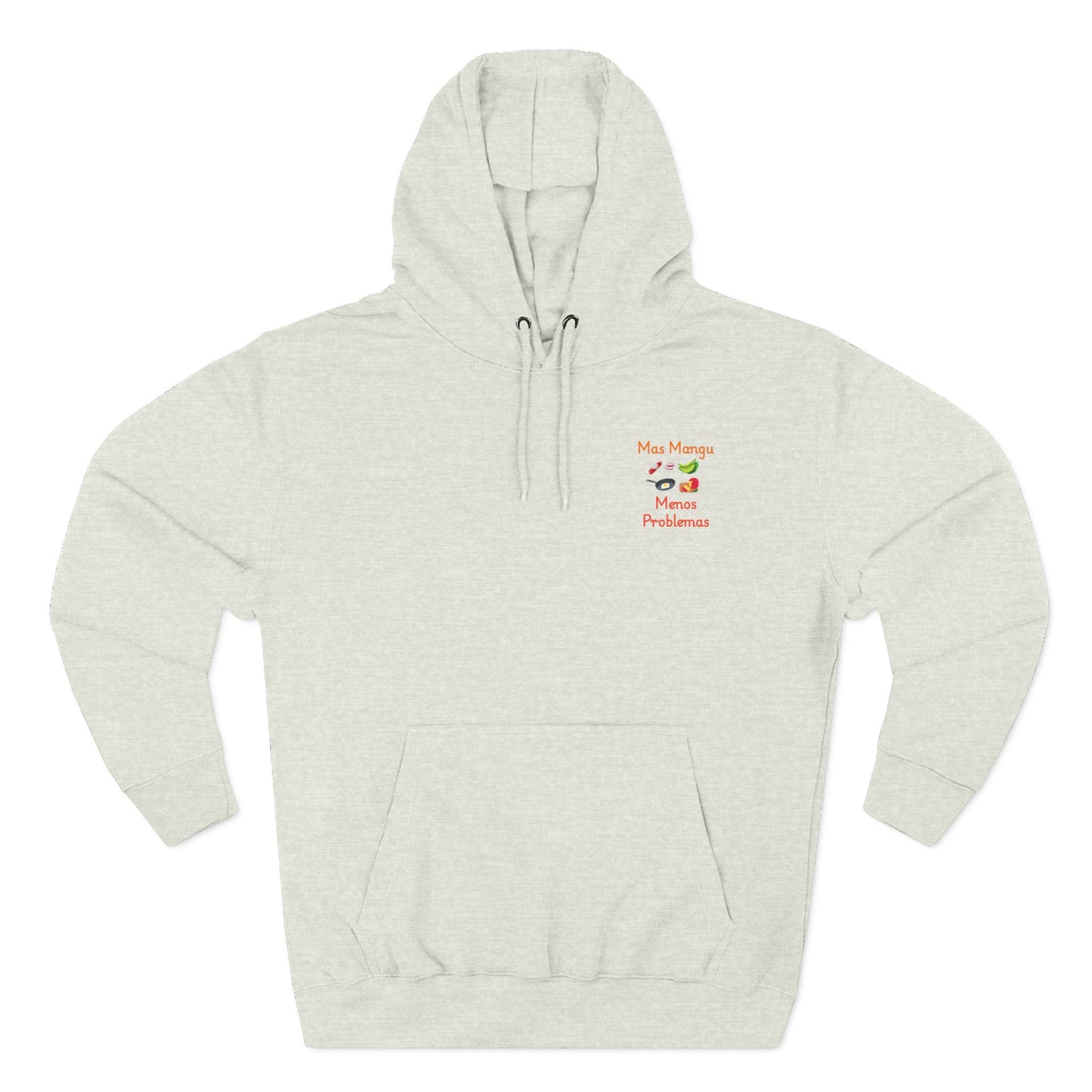 'Mas Mangú Menos Problemas', Funny Dominican Tropical Fleece Hoodie - Little Story Co.