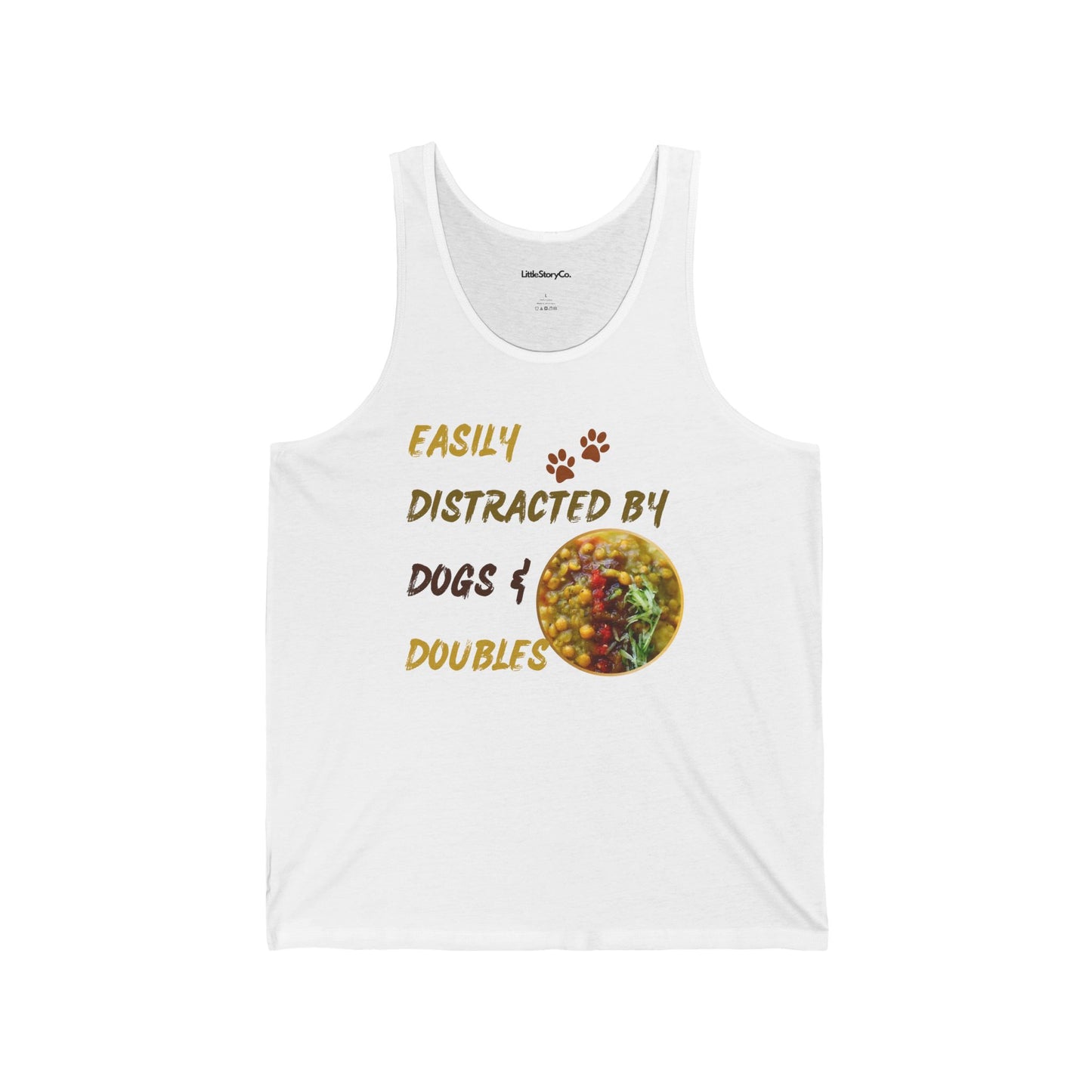 Easily Distracted by Dogs & Doubles Unisex Tank - Little Story Co.
