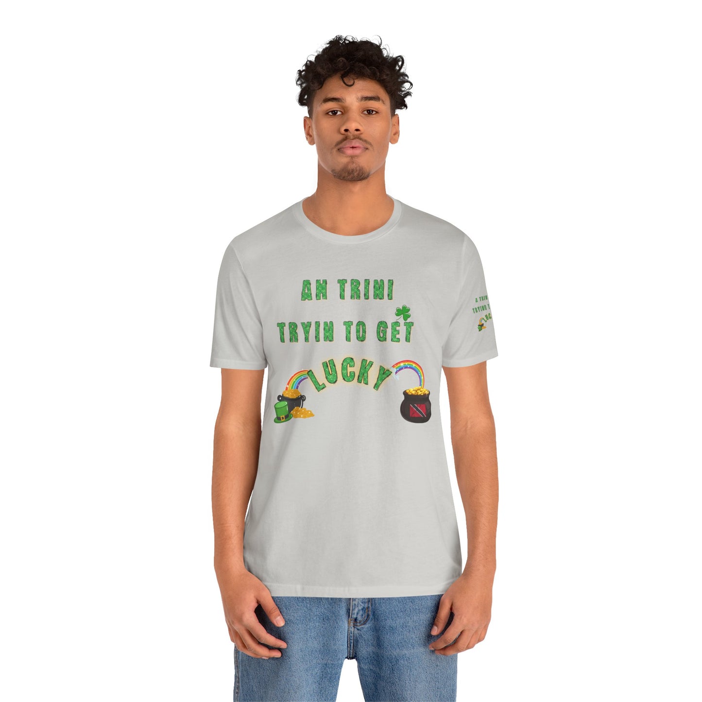St. Patrick's Day Trinidad culture Unisex Tee - "A Trini Is Trying To Get Lucky" - Little Story Co.