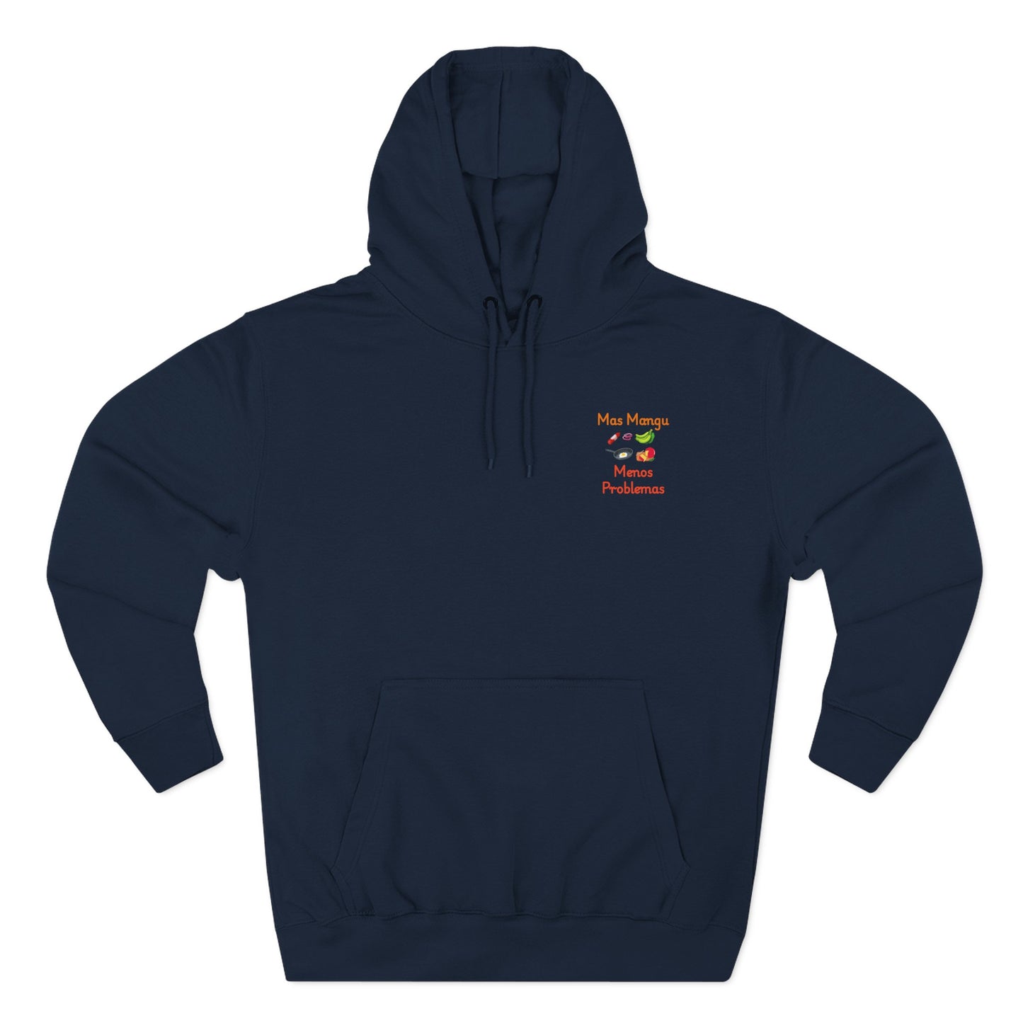 'Mas Mangú Menos Problemas', Funny Dominican Tropical Fleece Hoodie - Little Story Co.