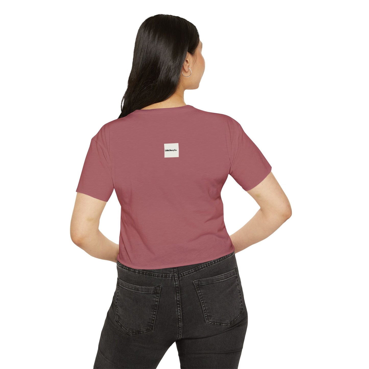 Women's Festival Crop Top - Liming and Bacchanal Logo - Little Story Co.