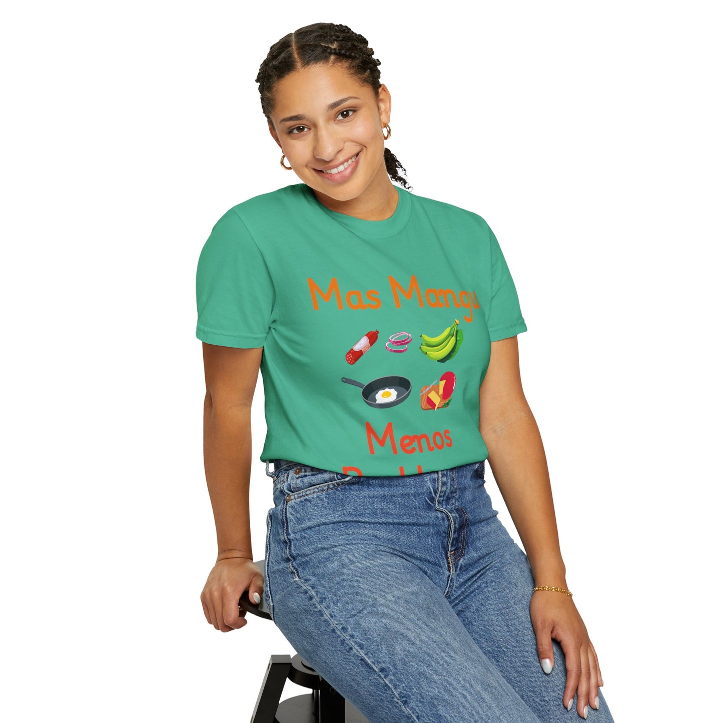 'Mas Mangu Menos Problemas' -Quirky Foodie Unisex T-shirt - Little Story Co.