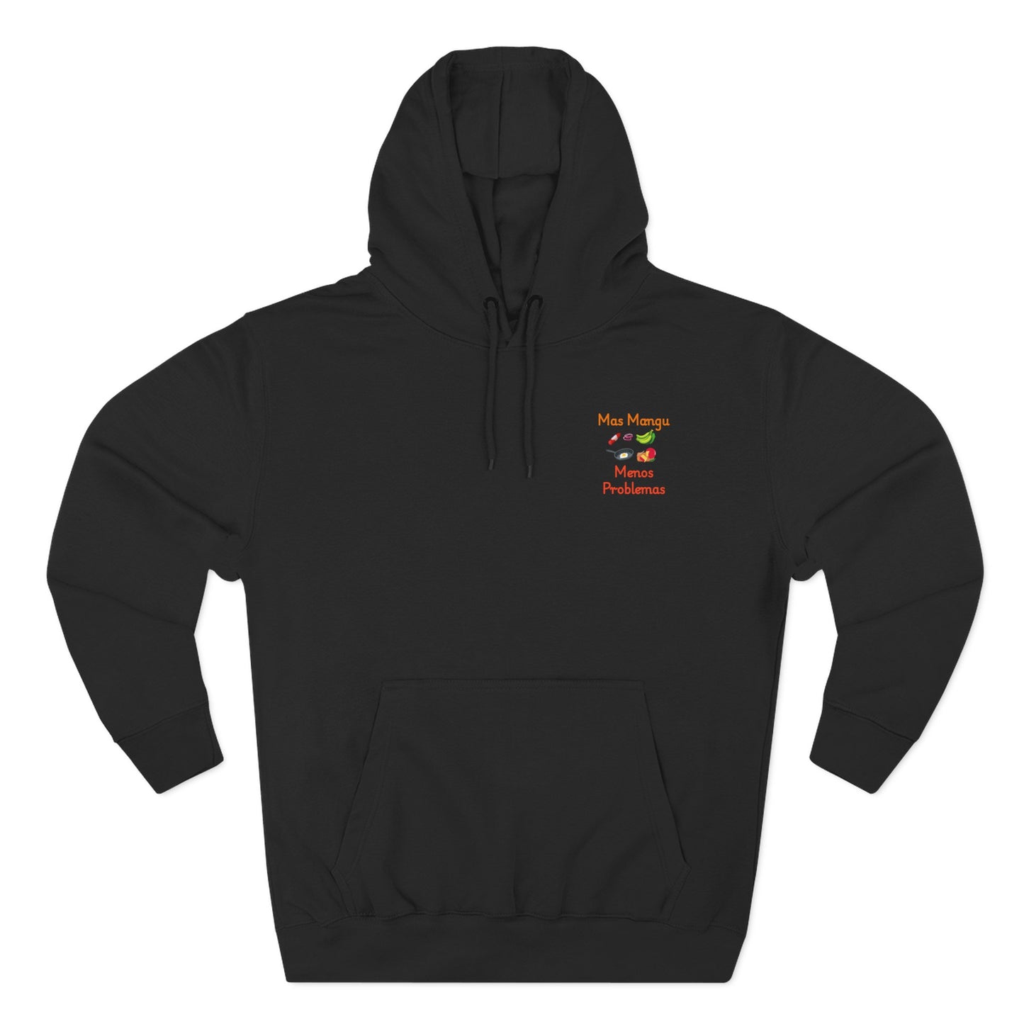 'Mas Mangú Menos Problemas', Funny Dominican Tropical Fleece Hoodie - Little Story Co.