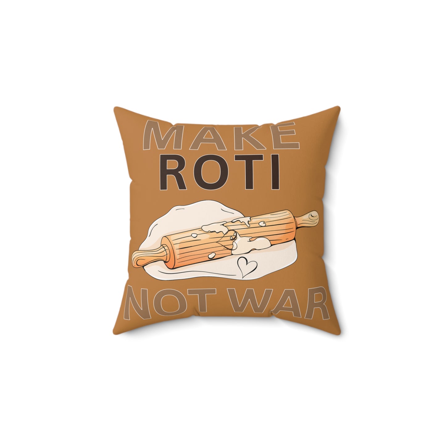 Make Roti Not War Pillow, Funny Kitchen Decor - Little Story Co.