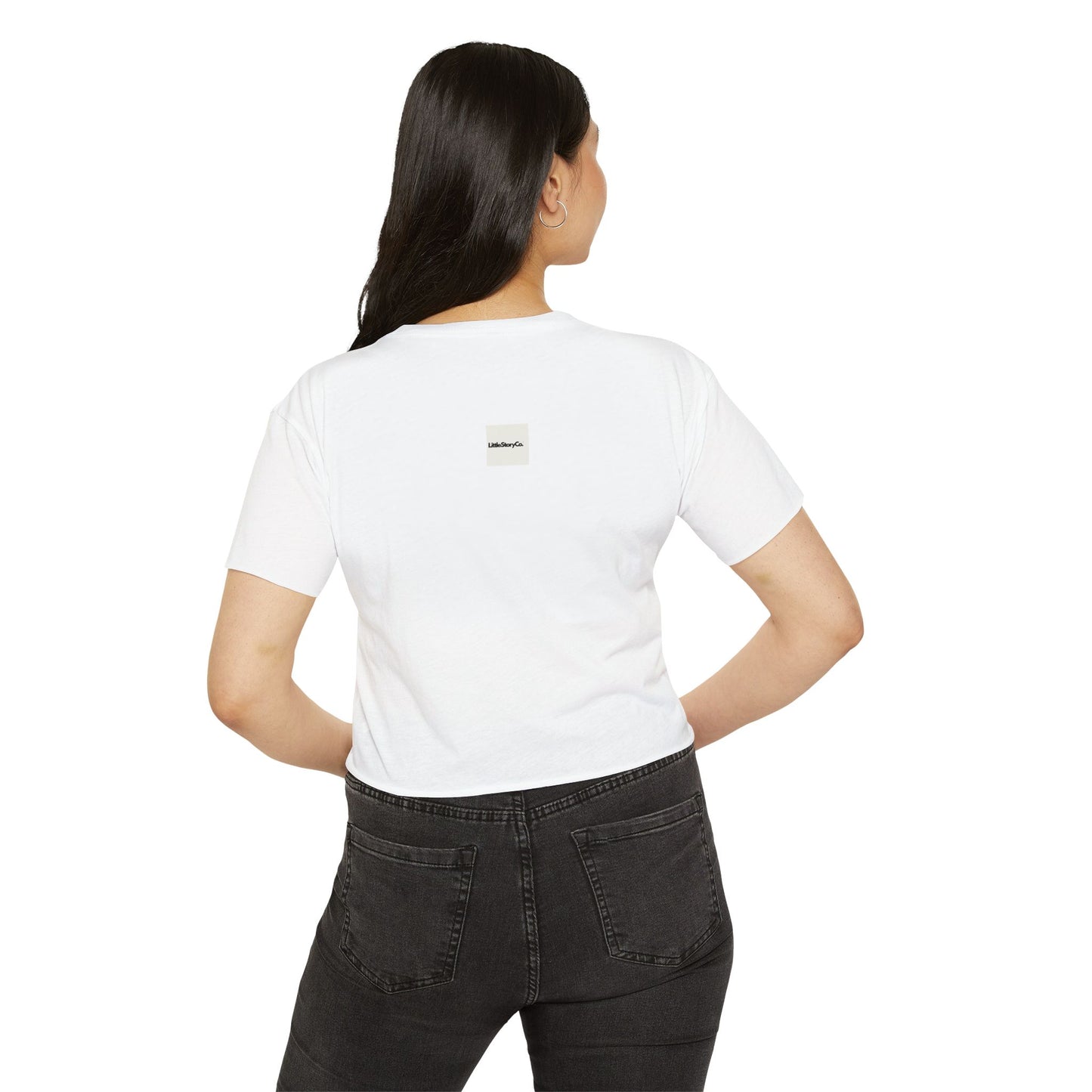 Women's Festival Crop Top - Liming and Bacchanal Logo - Little Story Co.
