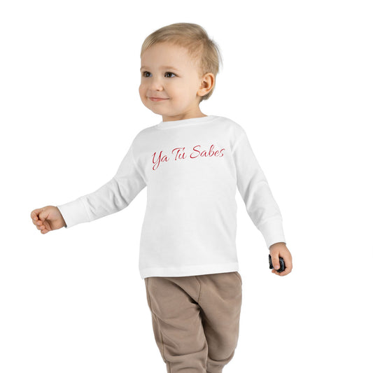 Toddler Long Sleeve Ya Tu Sabes Tee - Little Story Co.
