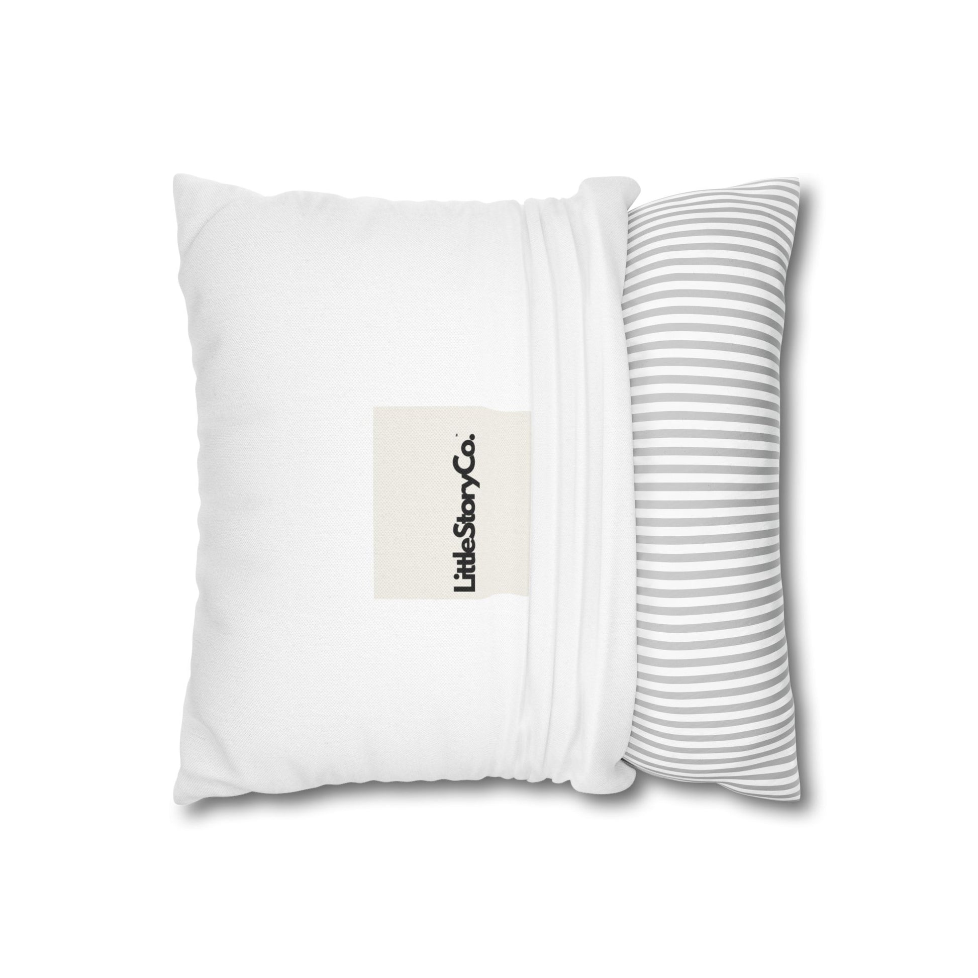 Make Mango Not War - Fun Spun Polyester Square Pillowcase for a Cheerful Home Decor - Little Story Co.