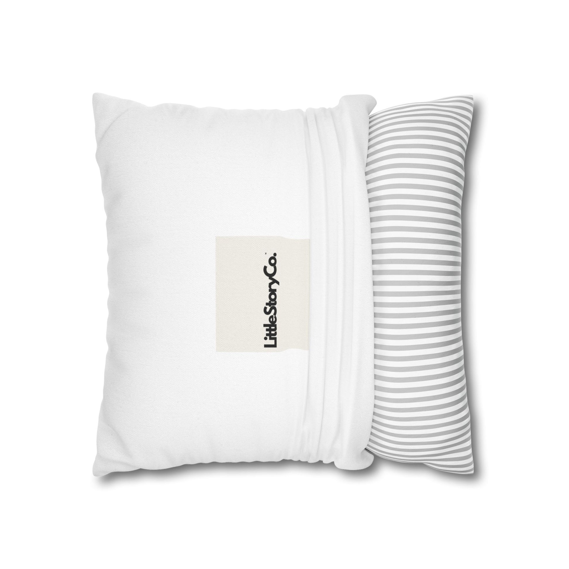 Make Mango Not War - Fun Spun Polyester Square Pillowcase for a Cheerful Home Decor - Little Story Co.