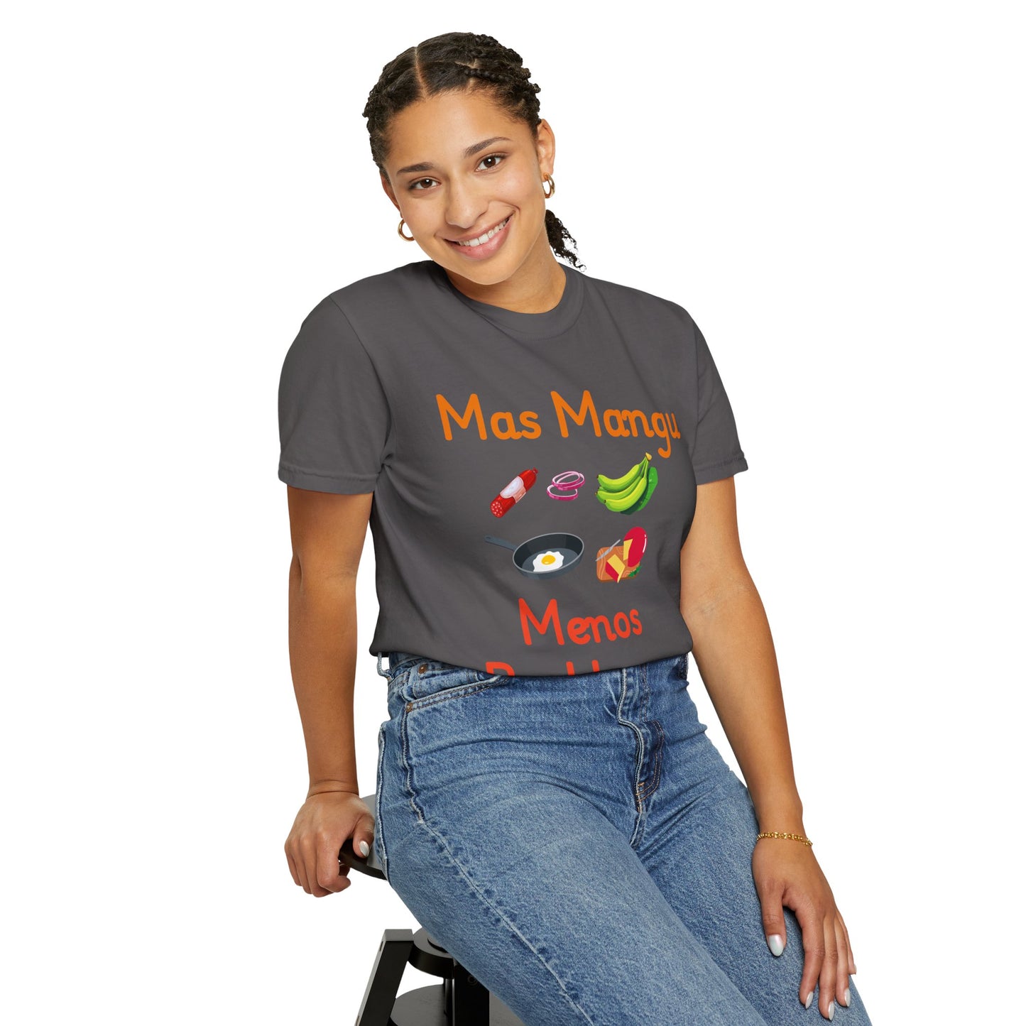 'Mas Mangu Menos Problemas' -Quirky Foodie Unisex T-shirt - Little Story Co.
