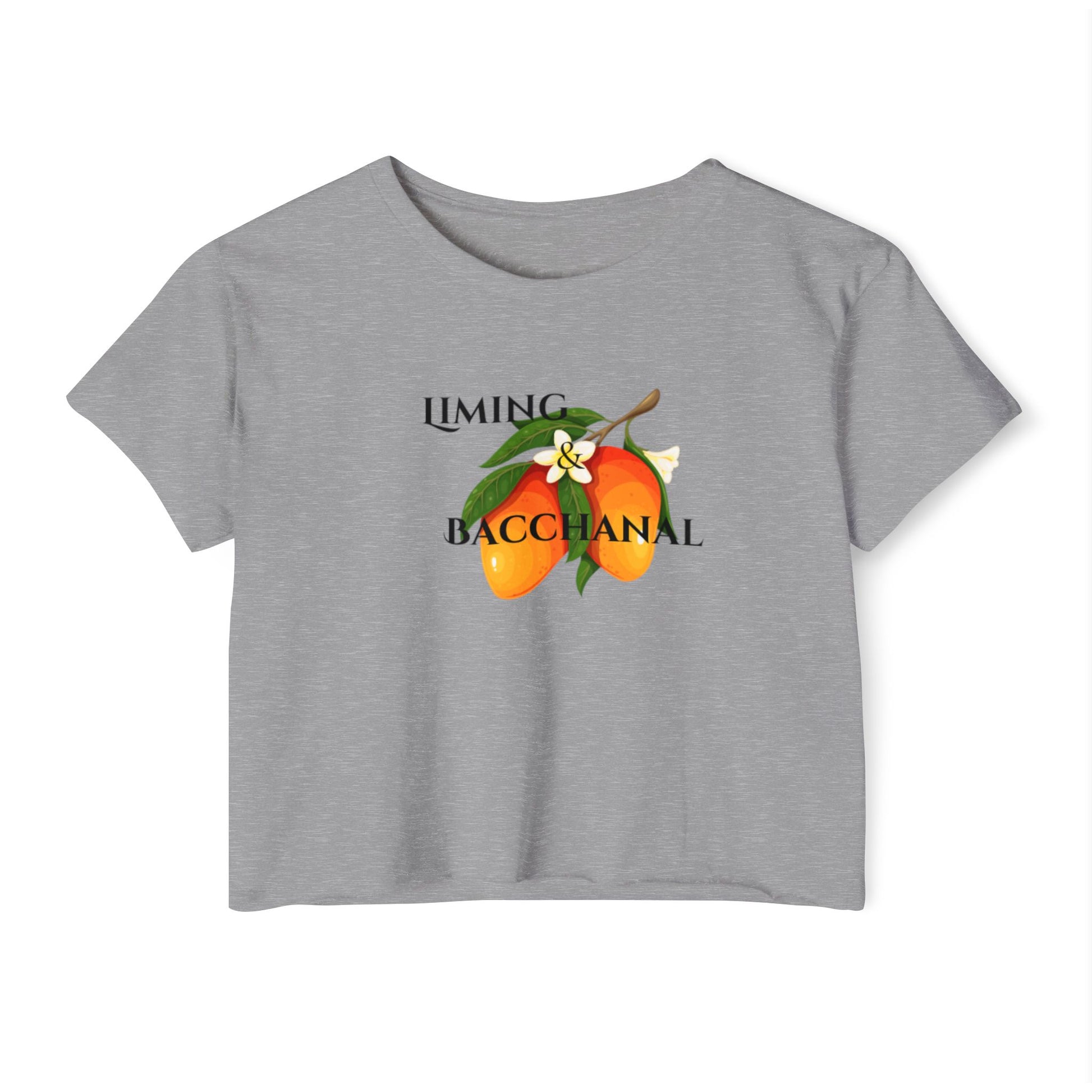 Women's Festival Crop Top - Liming and Bacchanal Logo - Little Story Co.