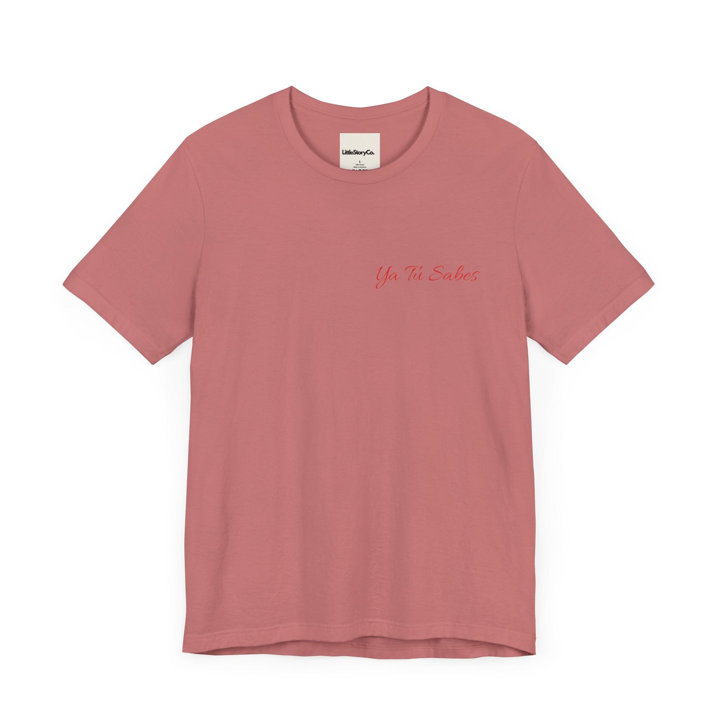 Ya Tu Sabes in Red Pocket Unisex Jersey Short Sleeve Tee - Little Story Co.