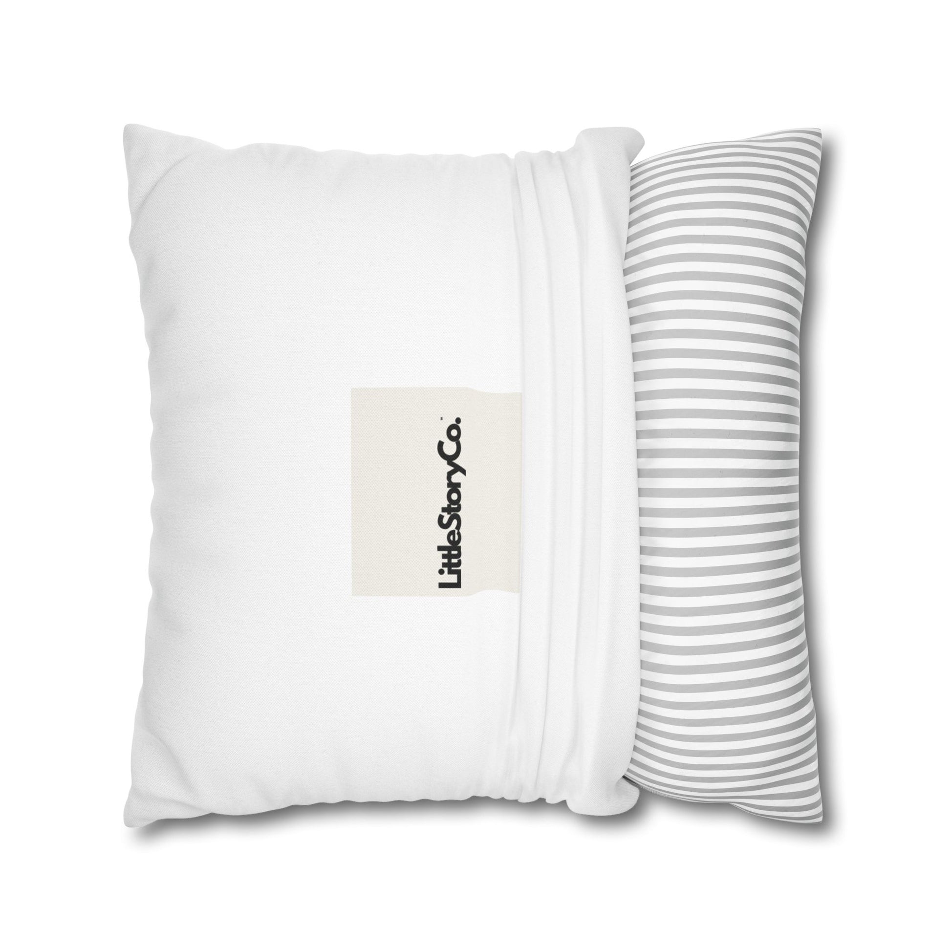 Make Mango Not War - Fun Spun Polyester Square Pillowcase for a Cheerful Home Decor - Little Story Co.