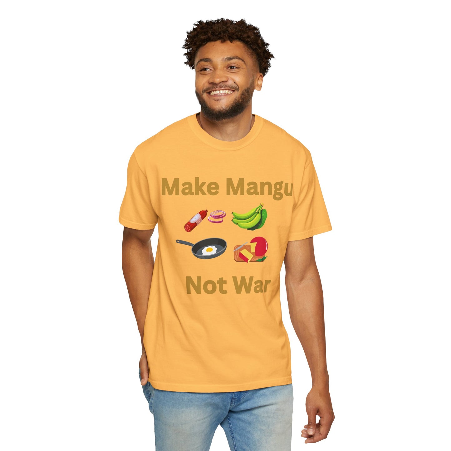 Make Mangu Not War, Fun Motivational Tee for Food Lovers - Little Story Co.