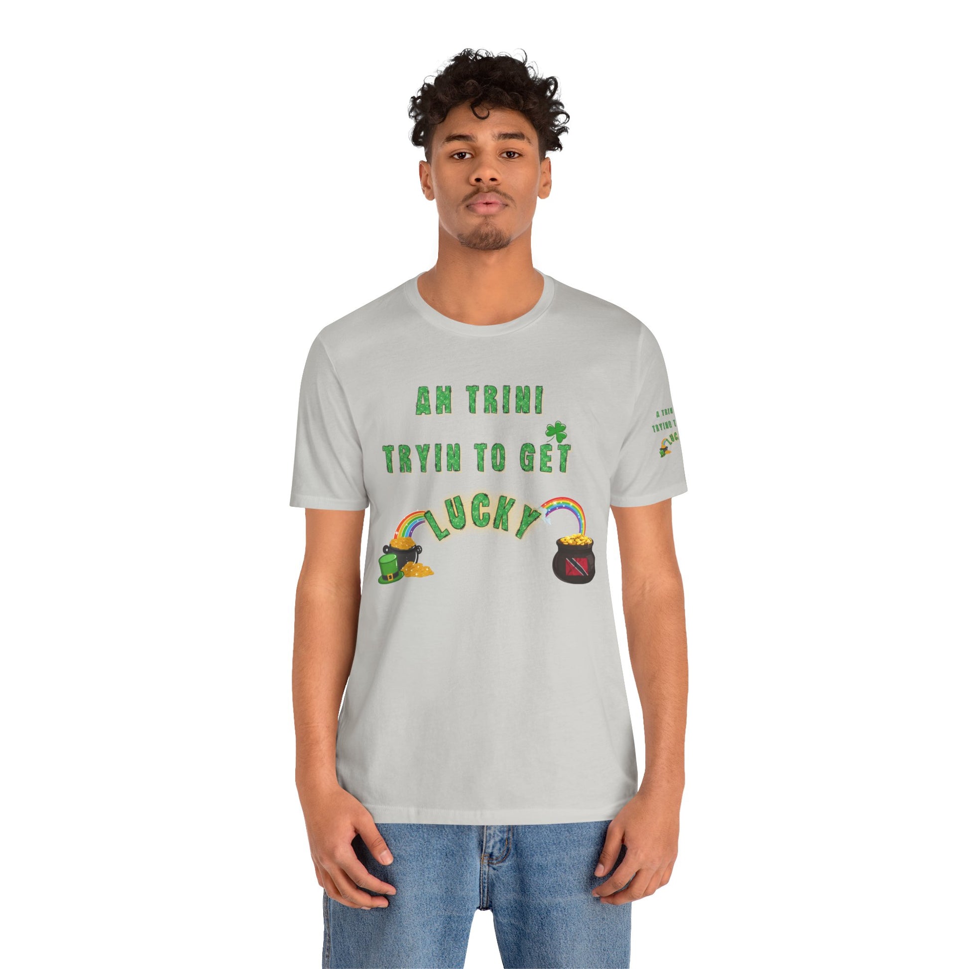 St. Patrick's Day Trinidad culture Unisex Tee - "A Trini Is Trying To Get Lucky" - Little Story Co.