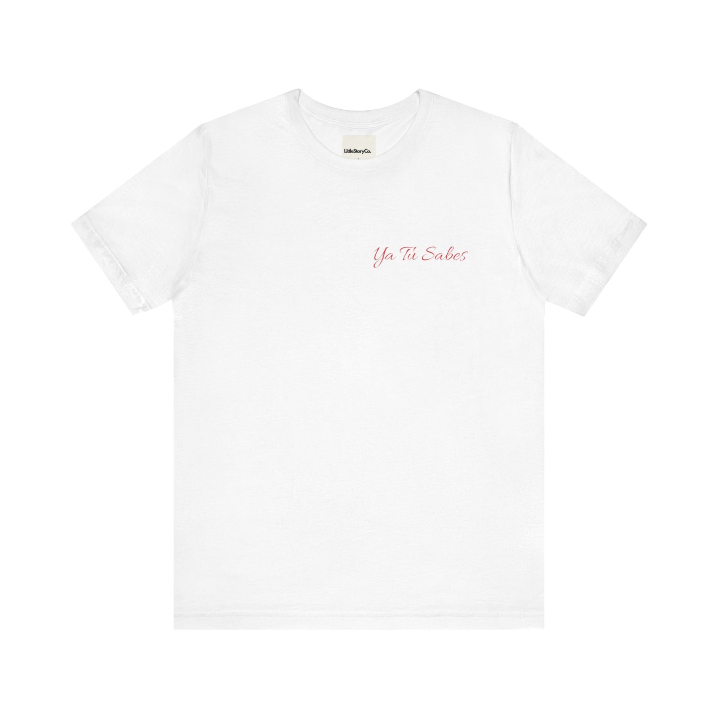 Ya Tu Sabes in Red Pocket Unisex Jersey Short Sleeve Tee - Little Story Co.