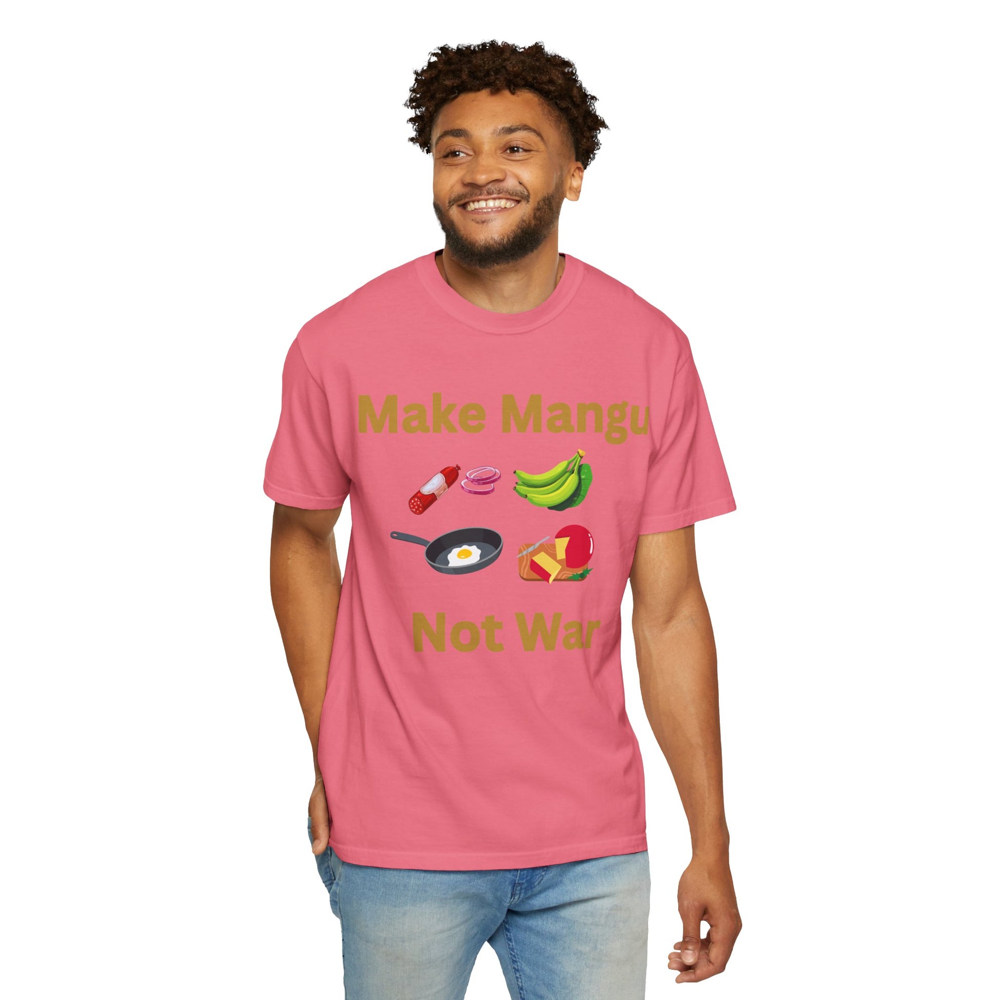 Make Mangu Not War, Fun Motivational Tee for Food Lovers - Little Story Co.