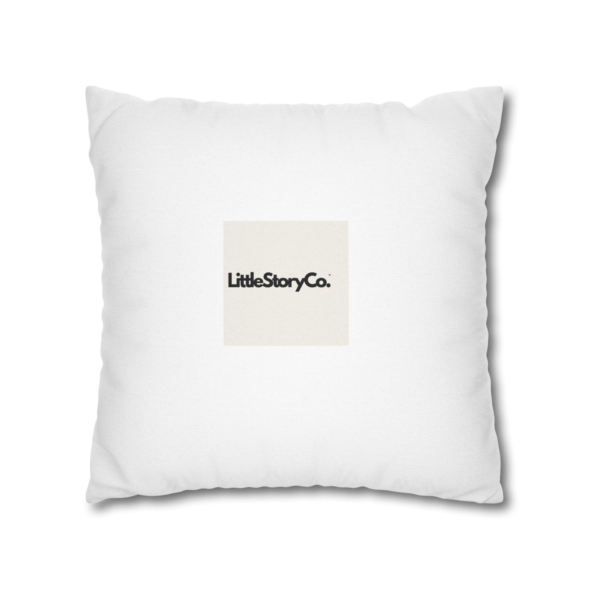 Make Mango Not War - Fun Spun Polyester Square Pillowcase for a Cheerful Home Decor - Little Story Co.