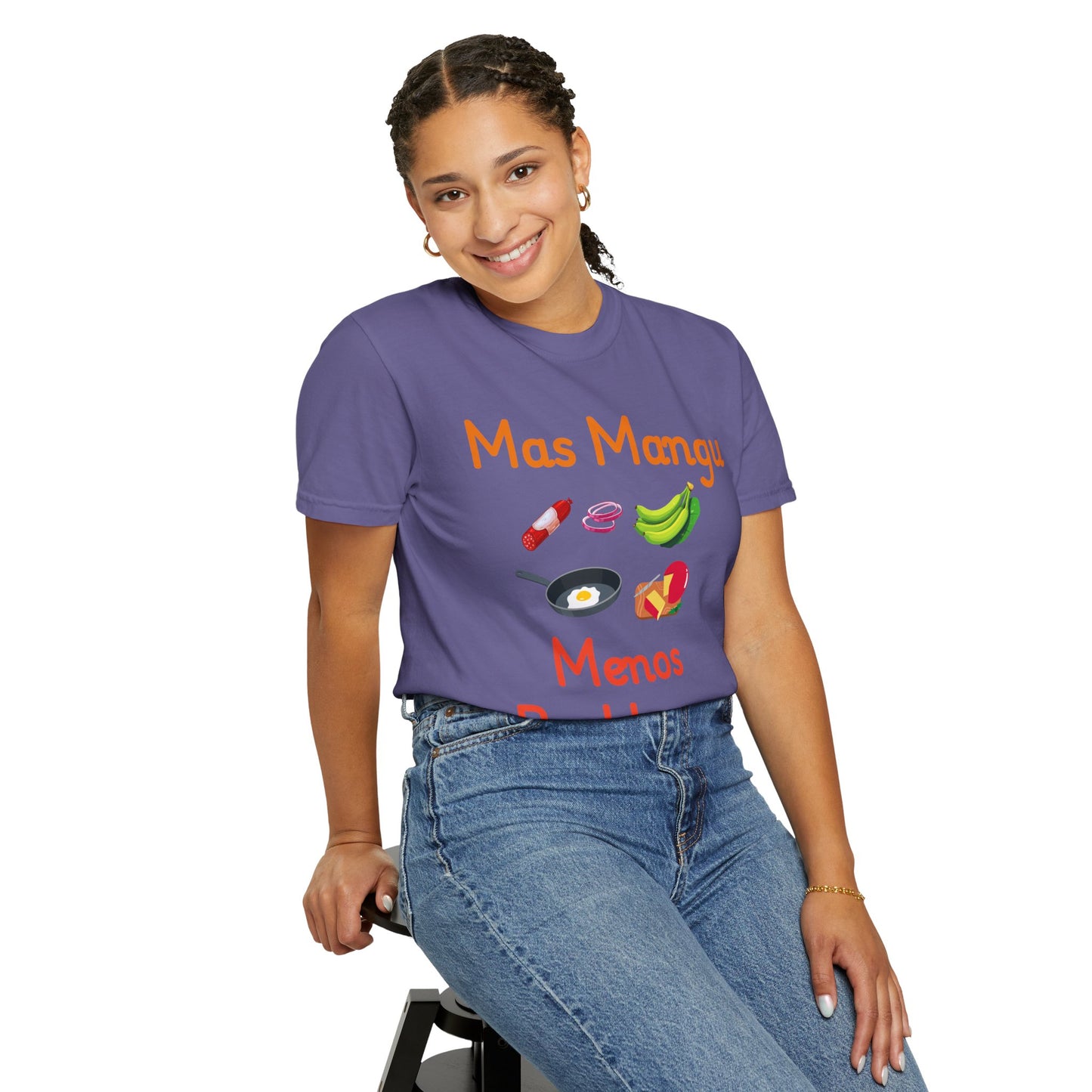 'Mas Mangu Menos Problemas' -Quirky Foodie Unisex T-shirt - Little Story Co.