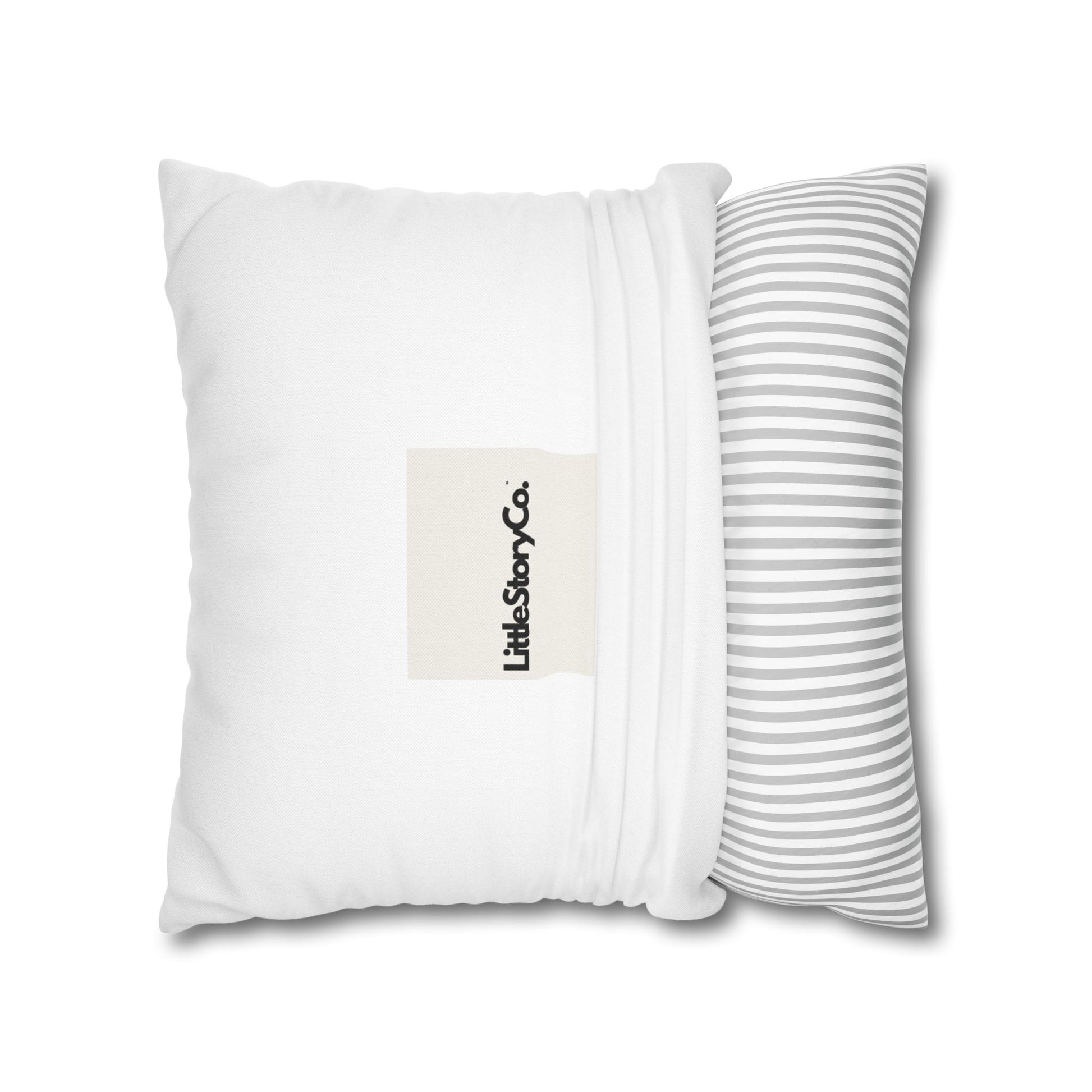 Make Mango Not War - Fun Spun Polyester Square Pillowcase for a Cheerful Home Decor - Little Story Co.