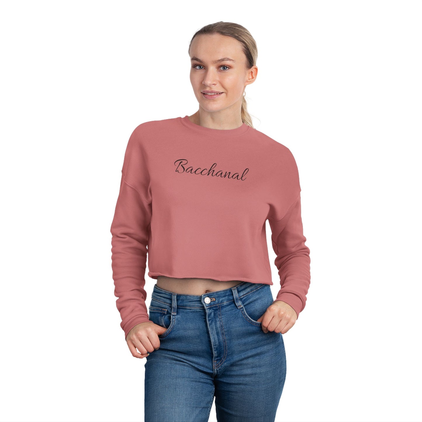 Women's Bacchanal Cropped Sweatshirt - Little Story Co.