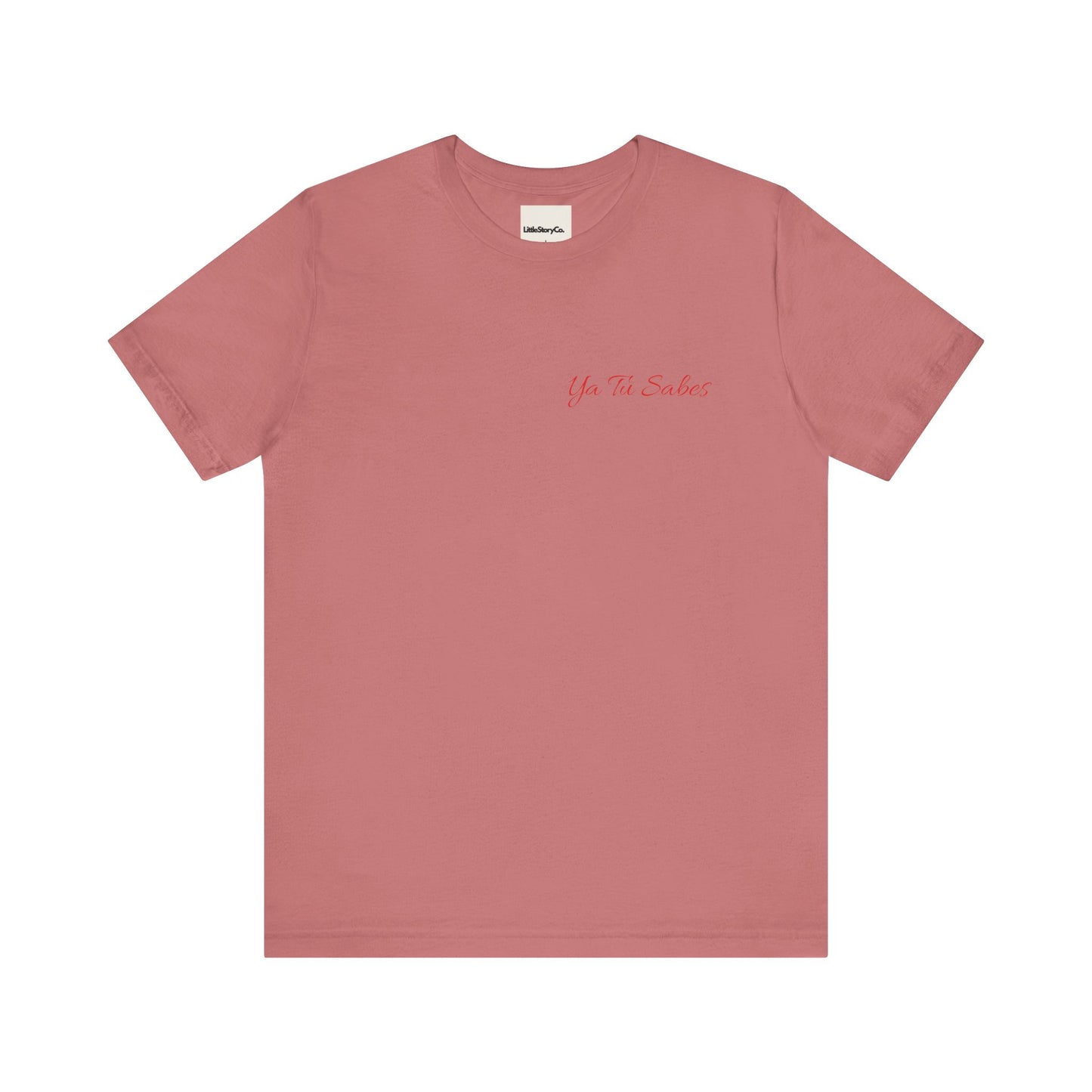 Ya Tu Sabes in Red Pocket Unisex Jersey Short Sleeve Tee - Little Story Co.
